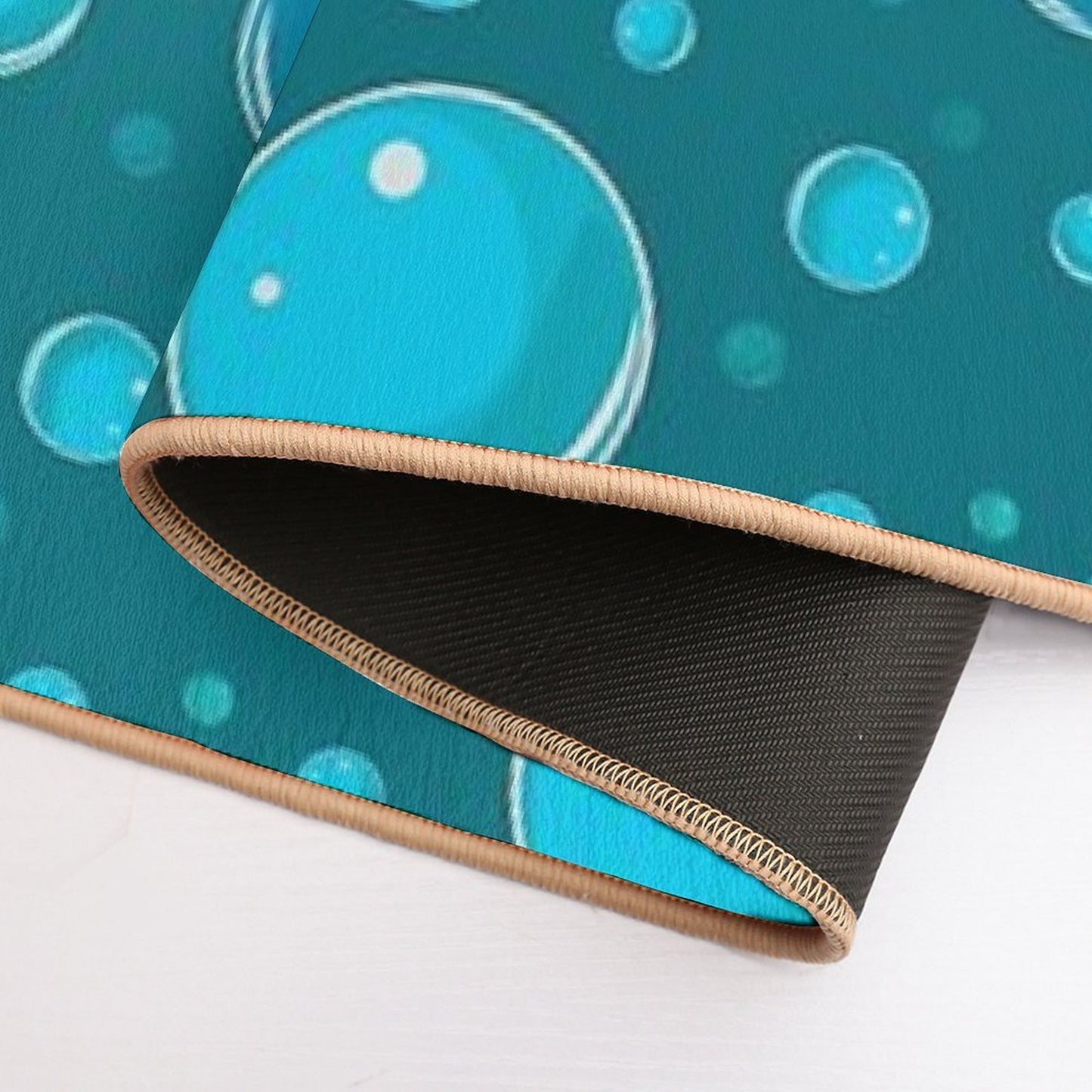 Water Droplets  Repositionable Bath Mat