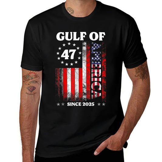 Gulf of USA America Funny Vintage USA Flag Classic T-Shirt