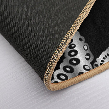 Octopus Design Silver  Fade-Resistant Bath Mat