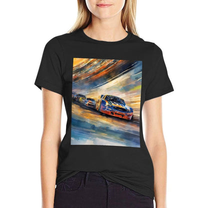 Womens Twilight Pursuit V21  Ribbed Collar T-Shirt