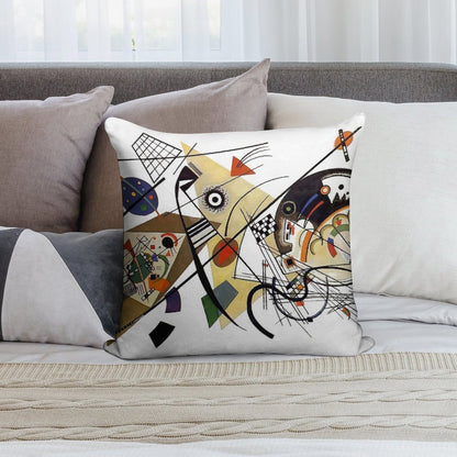 Kandinsky Traverse Line, 1923 Soft Multiple Sizes Throw Pillow