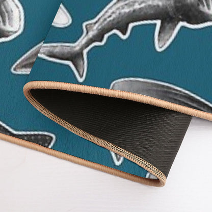 Infinity Sharks  Oceanic Whitetip Shark, Basking Shark, Whale Shark Durable Bath Mat