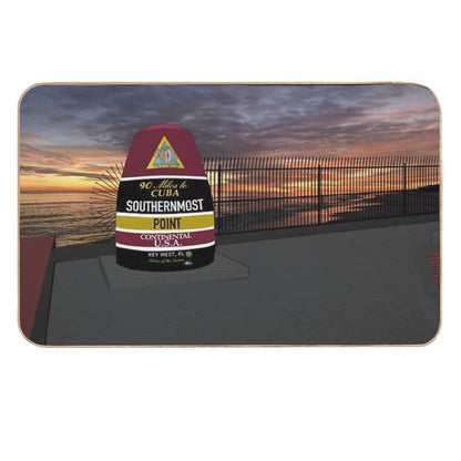 Southernmost Point at Sunset Durable Bath Mat