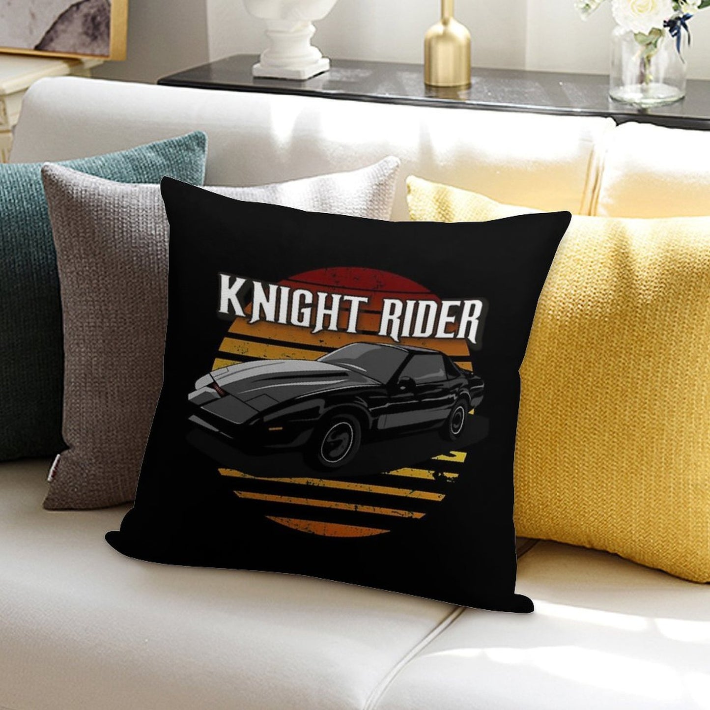 Knight Rider KITT Soft Home Decor Throw Pillow