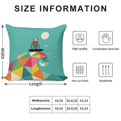 Surfs Up Soft Durable Construction Throw Pillow