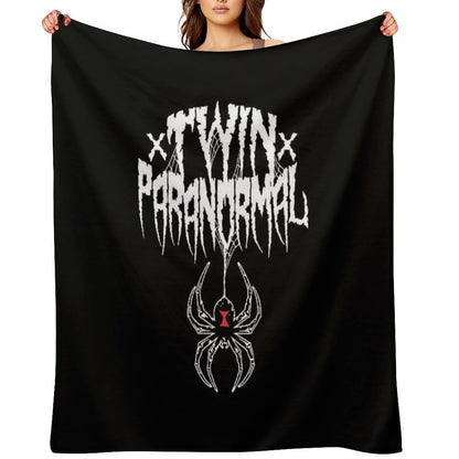 Twin Paranormal Merch Tp Webbed Widow Sustainable Throw Blanket