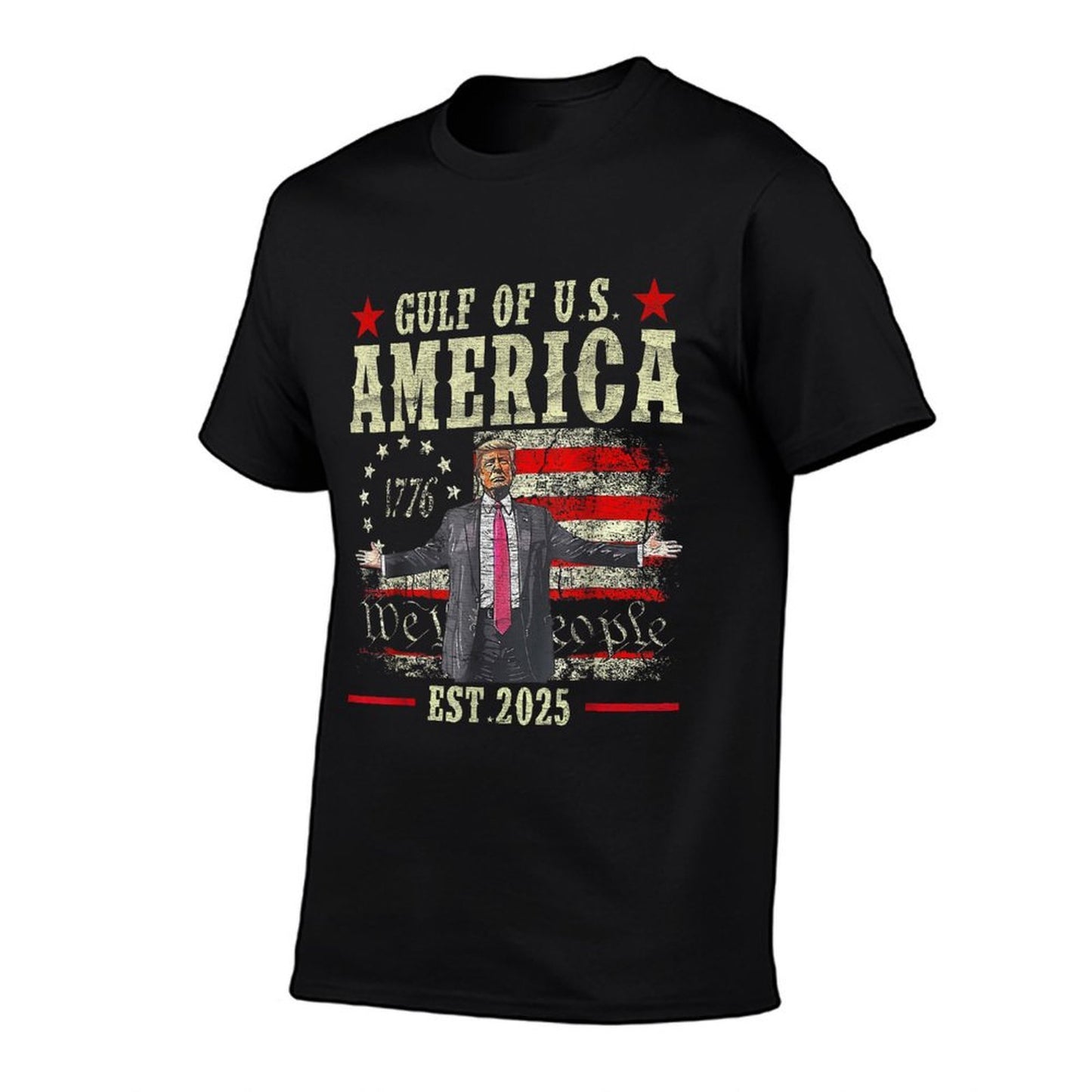 Funny Trump Gulf Of USA America 2025 Happy 4th Of July Trump  High-quality Stitching T-Shirt