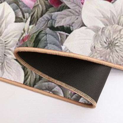 Vintage Pink Floral Botanical Night Garden Pattern  NightGarden Durable Bath Mat