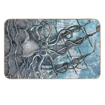 Sea Monster  Fade-Resistant Bath Mat