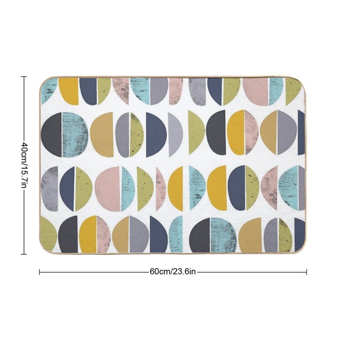 Mid Century Modern  Long-Lasting Bath Mat