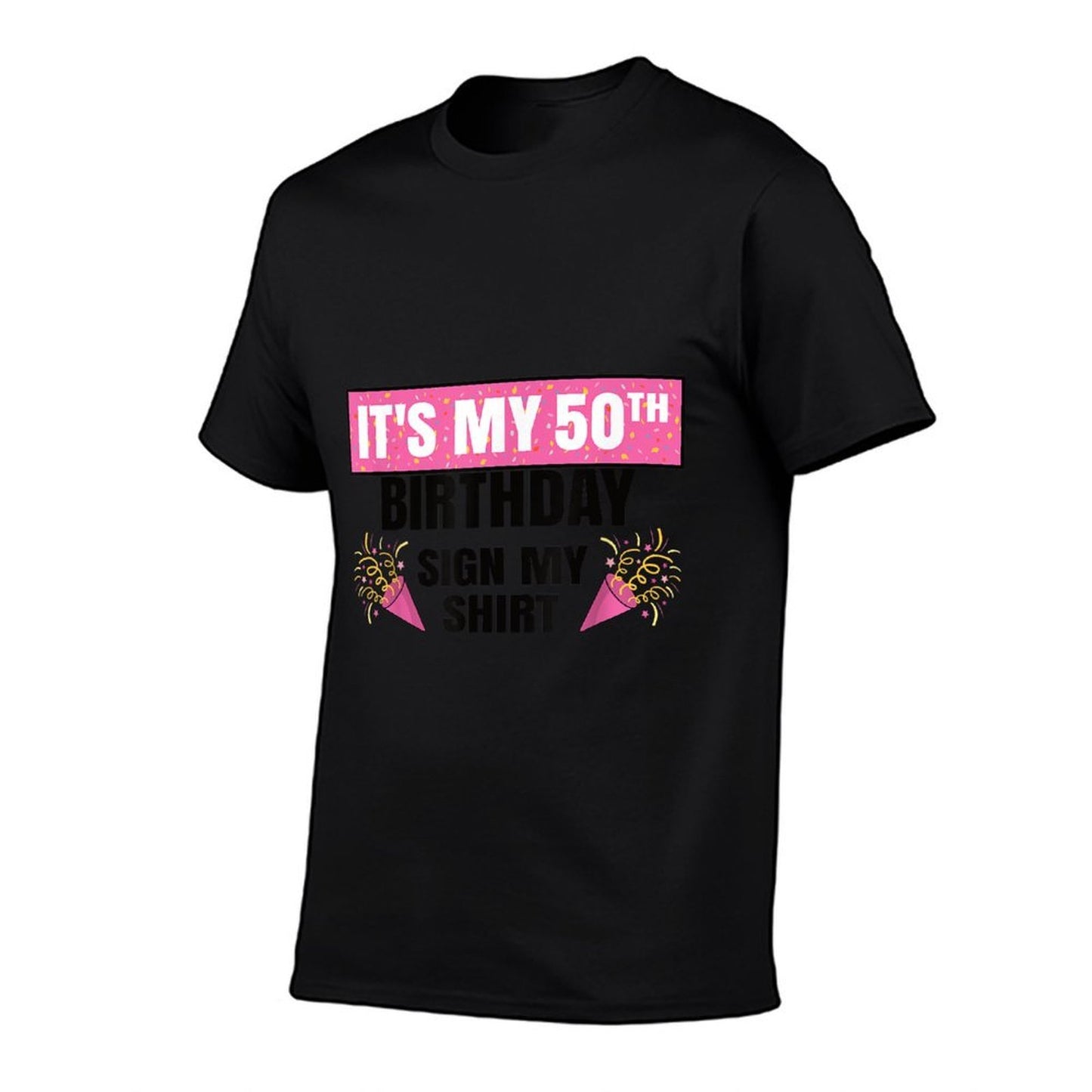 It's My 50th Birthday Cute 50 Years Old Women Sign My  Soft T-Shirt