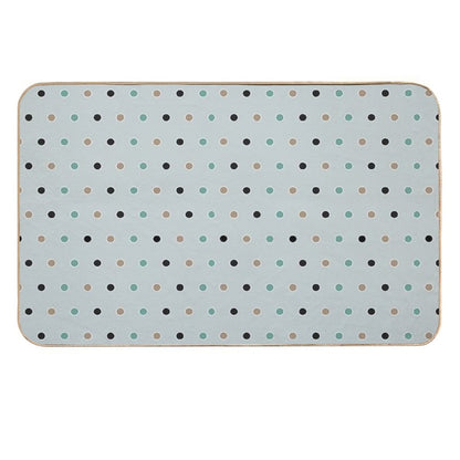 Dots Green-beige-black  Odorless Bath Mat