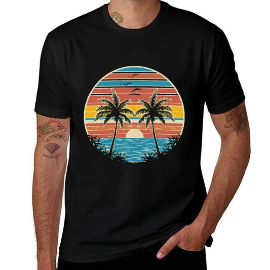Sunset Palms Serenity  Versatile T-Shirt