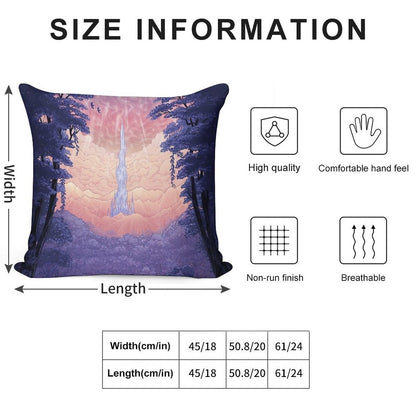 First Steps in Lakeland - Final Fantasy XIV Soft Luxury Feel Throw Pillow