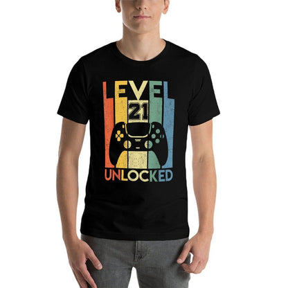 Level 21 Unlocked Birthday 21 Year Old Its My 21st Birthday  Slim-fit Cut T-Shirt