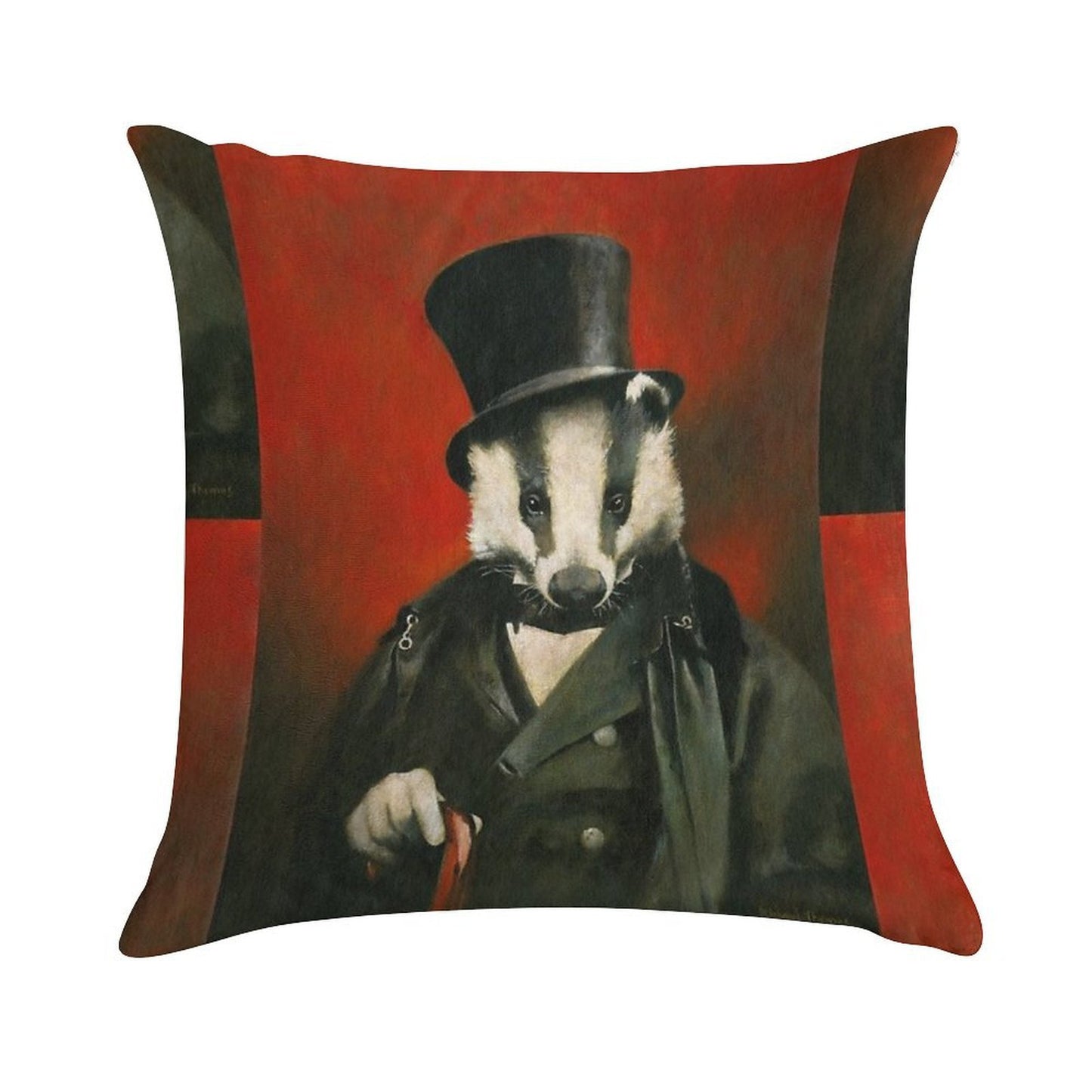 Victorian Mr Badger Soft Reinforced Edging Throw Pillow