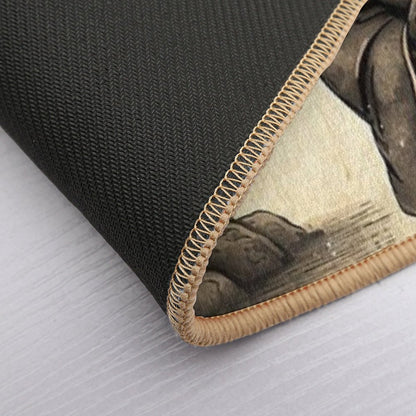 Rainy Day Frog  Repositionable Bath Mat