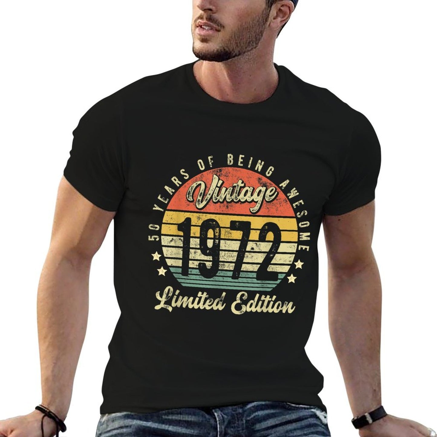 50 Year Old Gifts Vintage 1972 Limited Edition 50th Birthday Comfortable T-Shirt