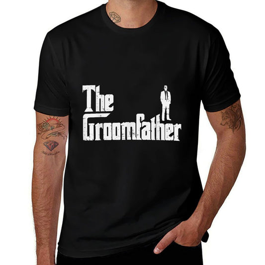 Groom Father Funny Wedding Party Rehearsal Dinner Dad Gift  Wrinkle-resistant T-Shirt
