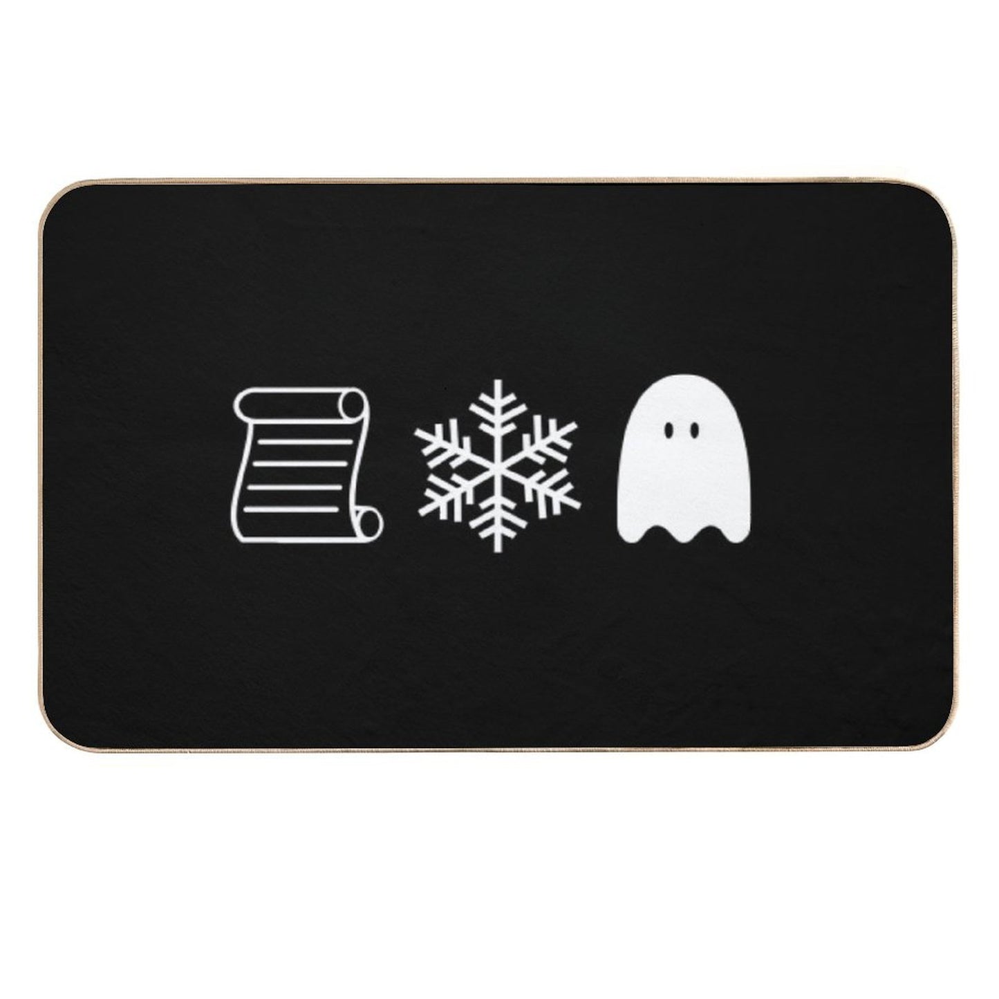 Paper Snow A Ghost  Dirt-Trapping Bath Mat