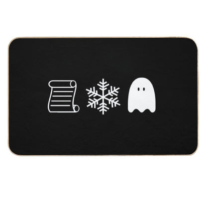 Paper Snow A Ghost  Dirt-Trapping Bath Mat