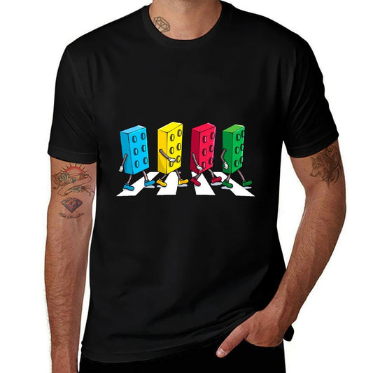 Master Builder Building Bricks Block Party Brick Boys Kids  Summer-ready Fabric T-Shirt