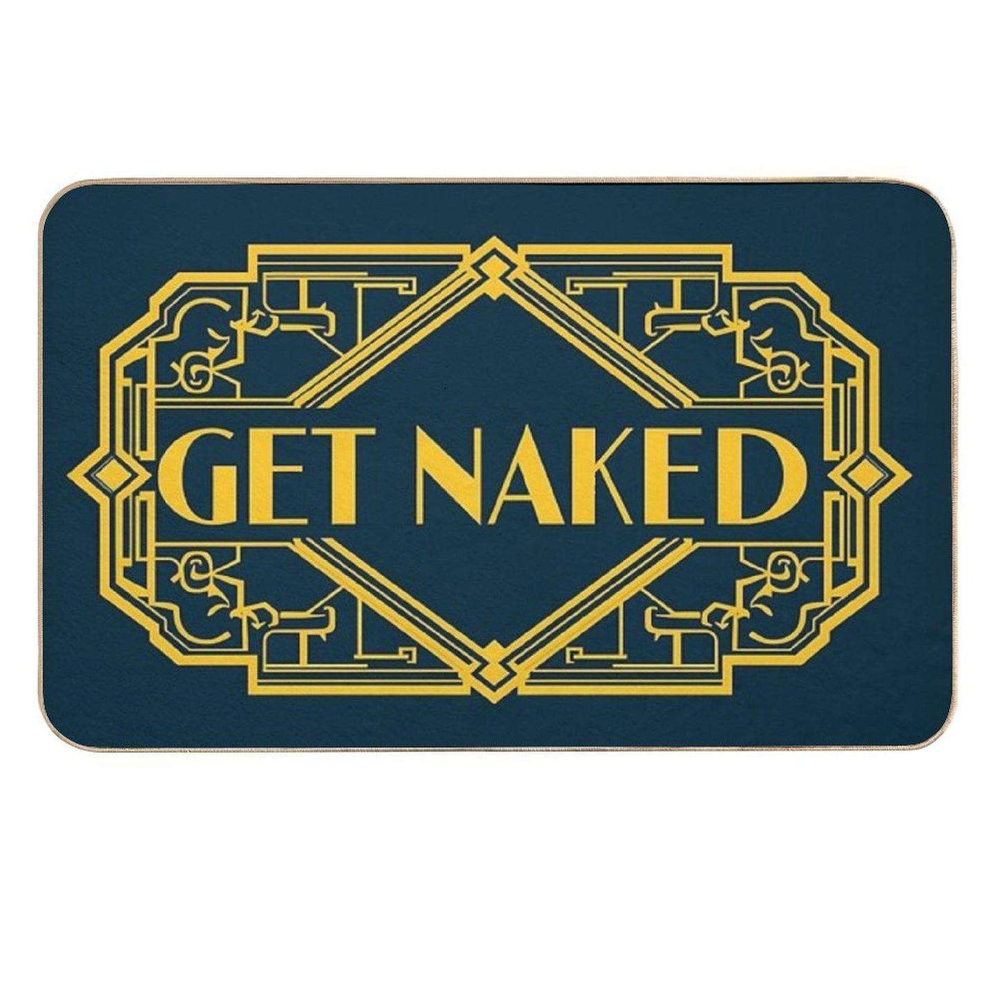 Get Naked - Fun Bathroom  Easy Maintenance Bath Mat
