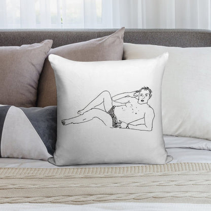 Greg Davies – An Icon  Poorly Drawn Taskmaster Soft Bedroom Essential Throw Pillow