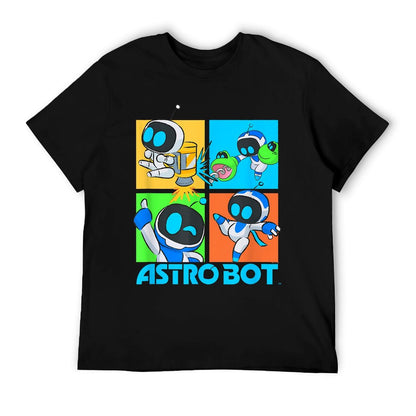 Astro Bot Rescue Mission Fighting Pose Video Game Fade-proof Color T-Shirt