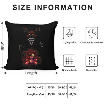Five Nights at Freddy's - Fnaf 4 - Nightmare Foxy Plush Soft Durable Construction Throw Pillow