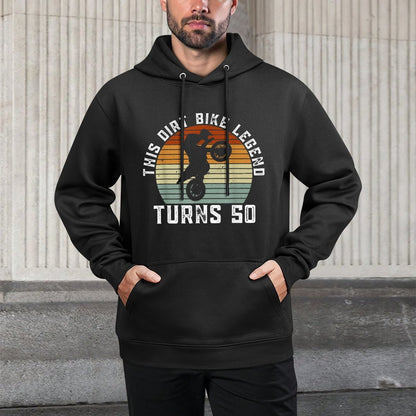 This Dirt Bike Legend Turns 50 - Motocross 50th Birthday Shape Retention Hoodie