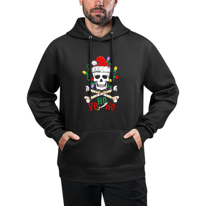 Yo S Ho Pirate Boat Cruise Xmas Skull Crossbones Christmas Colorfast Hoodie