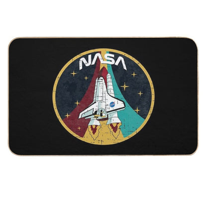 Nasa Emblem - Vintage Texture  High-Traffic Bath Mat