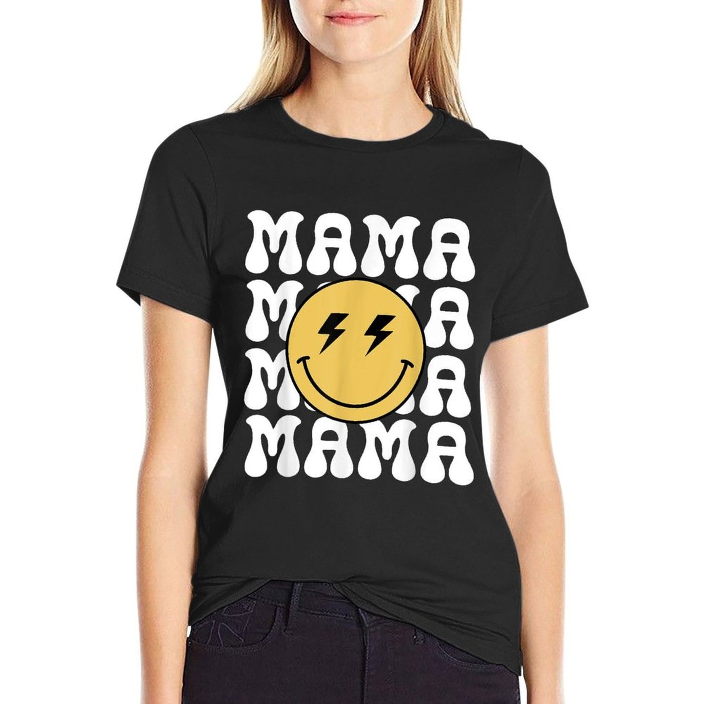 Mama One Happy Dude Birthday Theme Family Matching  Fade-proof Color T-Shirt