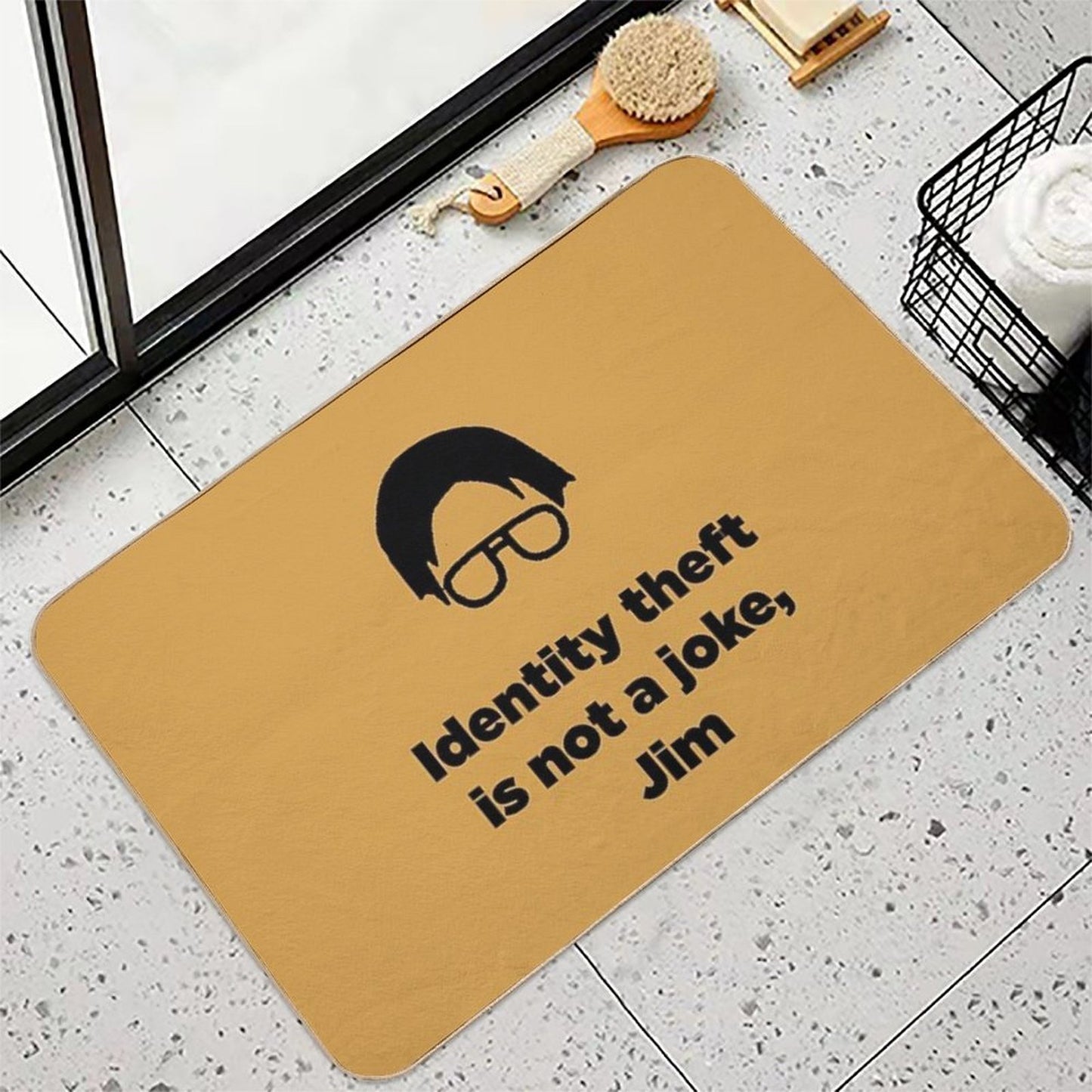 The Office Identity Theft Is Not A Joke Jim  Odorless Bath Mat