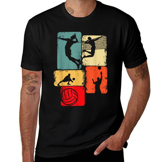 Volleyball Boys Men Youth  Vintage-inspired T-Shirt