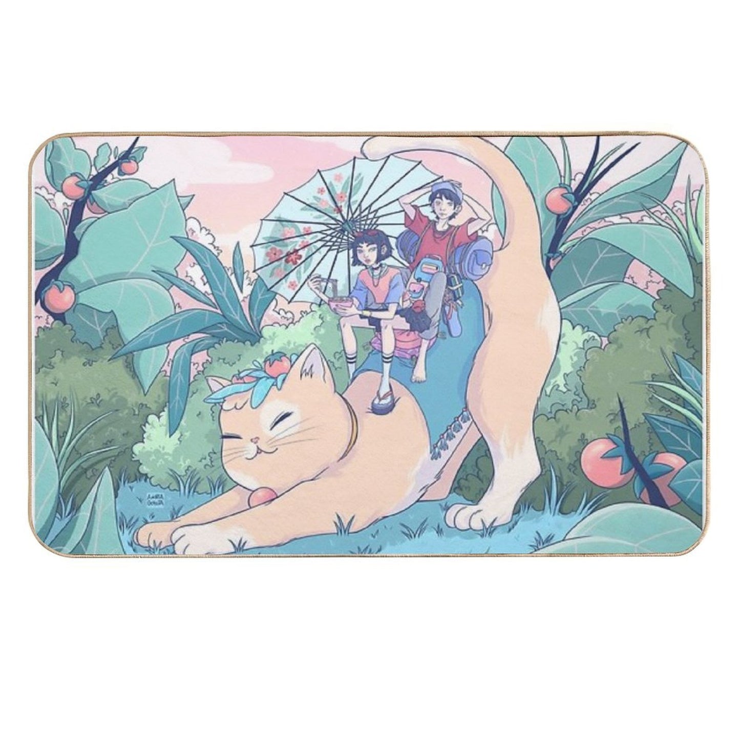 Maneki-neko  Multi-Purpose Bath Mat