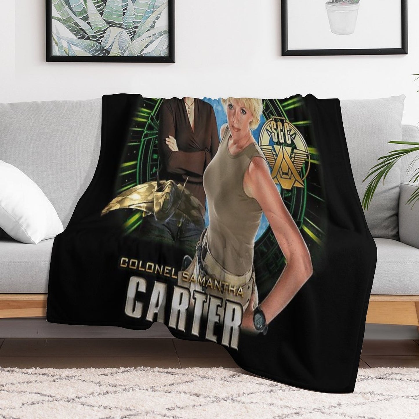 Stargate SG1 Samatha Carter Quick-dry Throw Blanket
