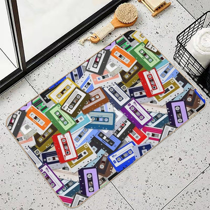 Retro Music  Toxin-Free Bath Mat