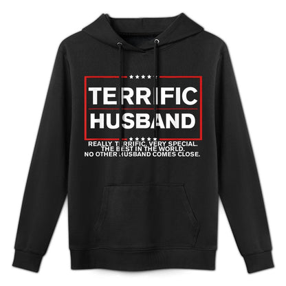 Best Husband Trump 2024 - Terrific Husband Funny Trump Kangaroo Pocket Hoodie
