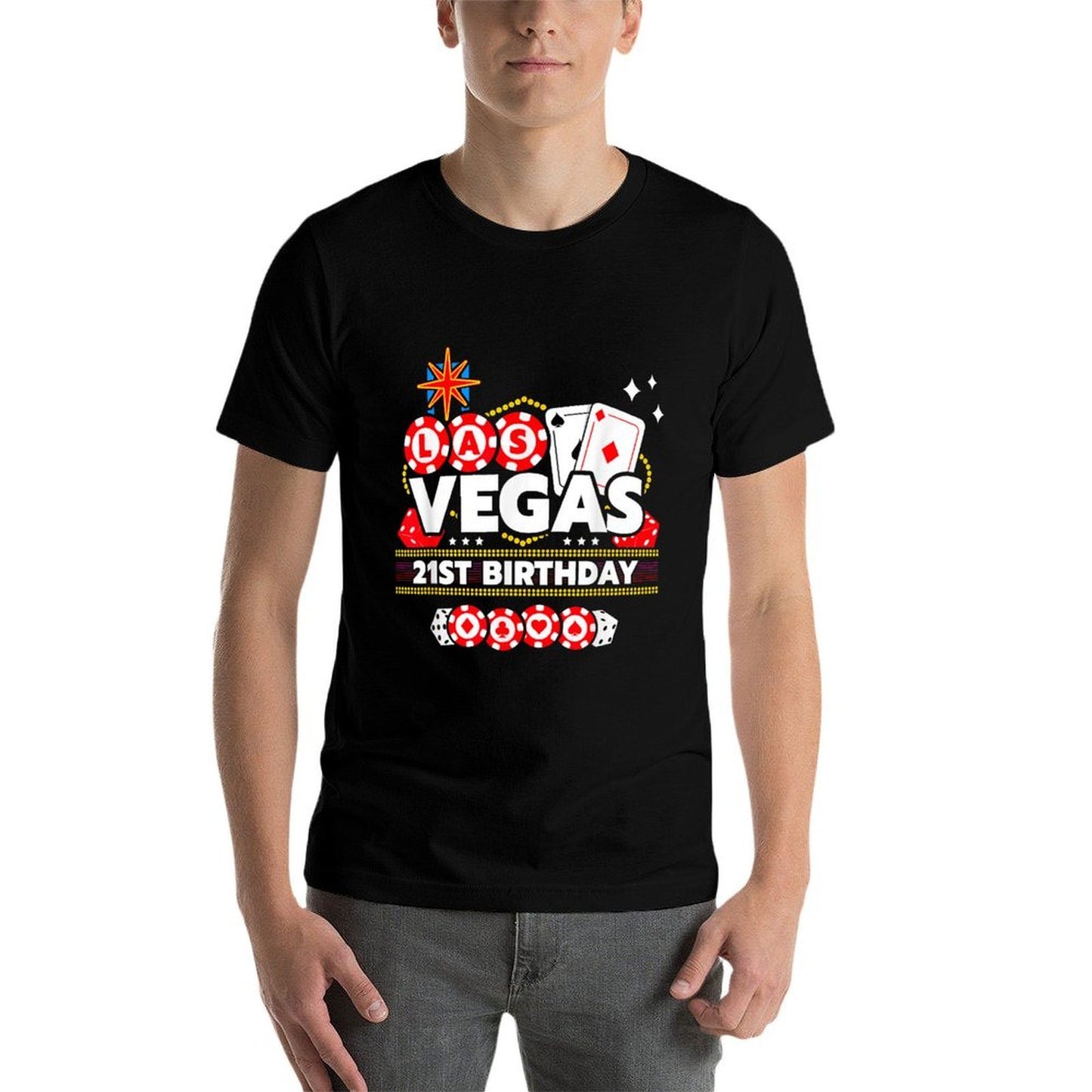 Vegas Birthday - Las Vegas Birthday - Vegas 21st Birthday  Quick-drying T-Shirt
