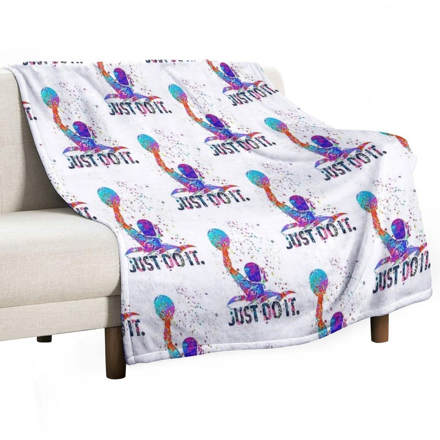 Water Polo Color Art Gift-ready Throw Blanket