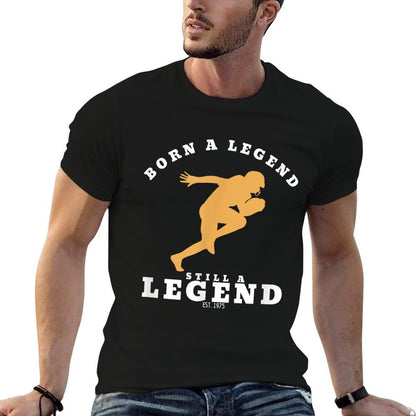 50th Birthday Gift For Men - Football Born Legend 1975  High-quality Stitching T-Shirt