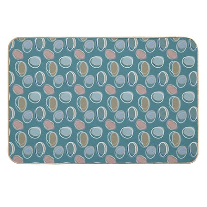 Seaglass Cocentric Circles  Eco-Friendly Bath Mat