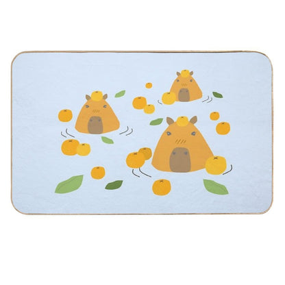 Capybara Bath Wiht Yuzu  Eco-Friendly Bath Mat