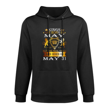 Kings Are Born On May 31st Birthday Bday Men Boy Kid Layering Staple Hoodie