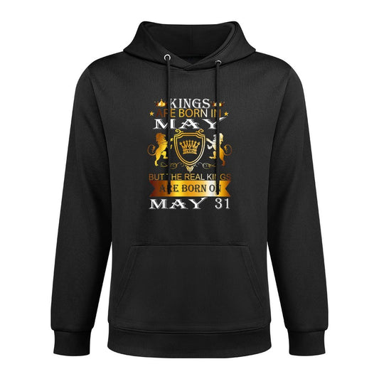 Kings Are Born On May 31st Birthday Bday Men Boy Kid Layering Staple Hoodie