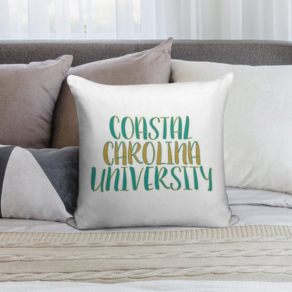 Coastal Carolina University Soft Short Plush Fabric Throw Pillow