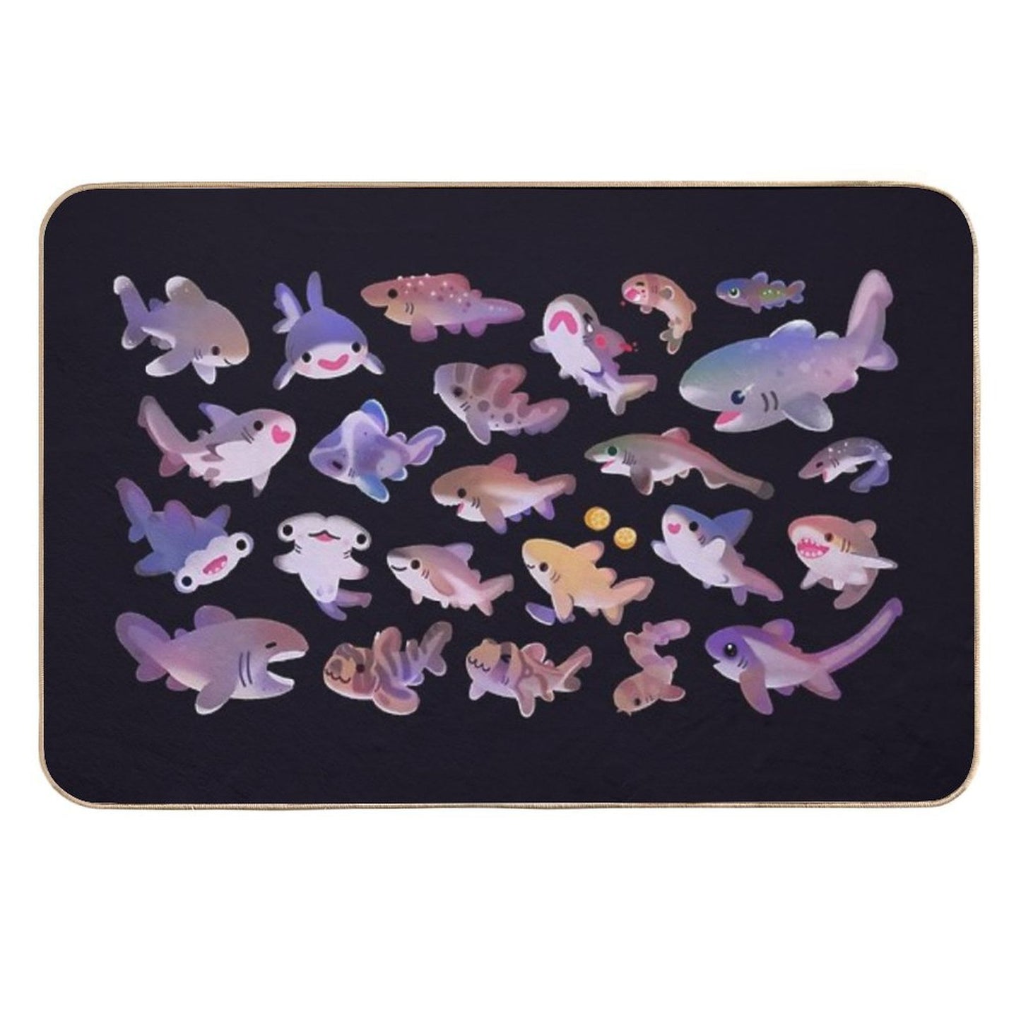 Shark Day 2  Odorless Bath Mat