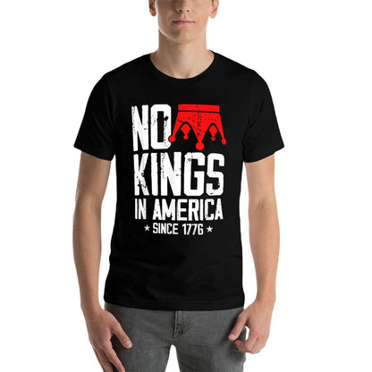 No Kings in America Since 1776 Distressed USA Vintage  Moisture-wicking T-Shirt